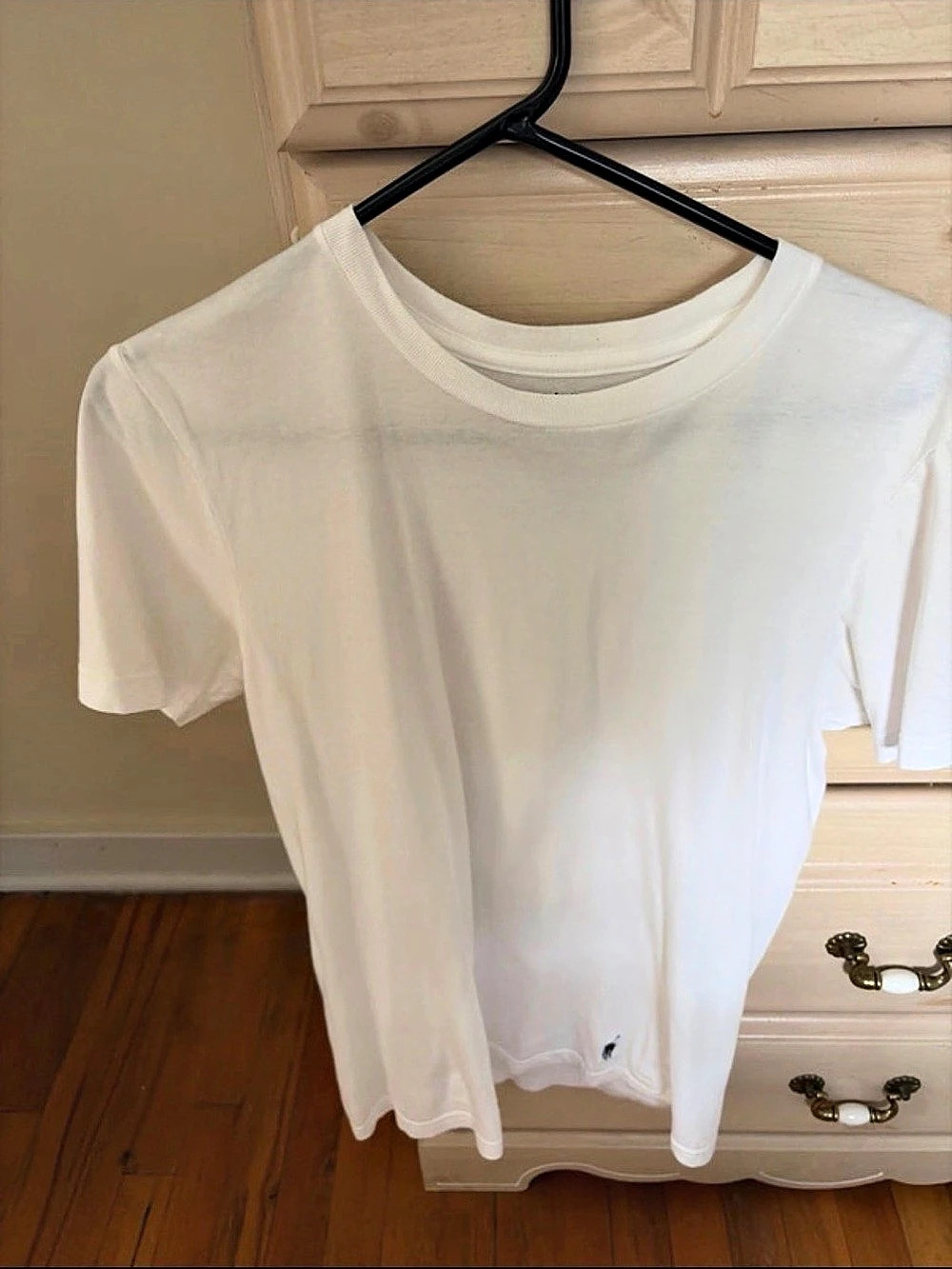 Polo Ralph Lauren Classic Fit Crewneck T-Shirt White Cotton Crewneck Size Small